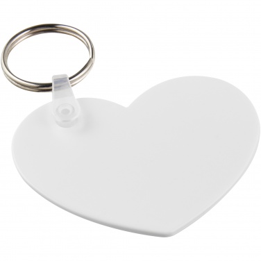 Logotrade advertising products photo of: Tait heart-shaped recycled keychain