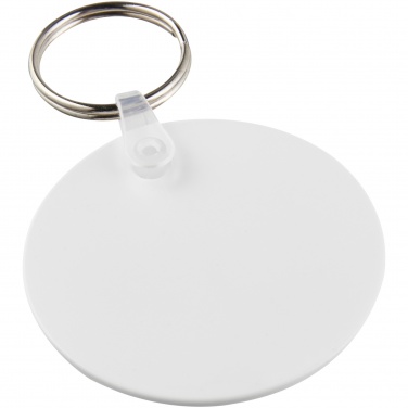 Logo trade promotional item photo of: Tait circle-shaped recycled keychain