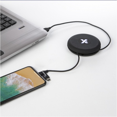 Logo trade business gifts image of: SCX.design C18 3-in-1 travel light-up cable