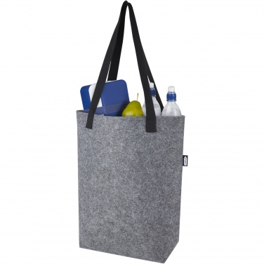 Logo trade promotional items picture of: Felta GRS recycled felt tote bag with wide bottom 12L