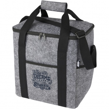 Logotrade corporate gift image of: Felta GRS recycled felt bottle cooler bag 21L