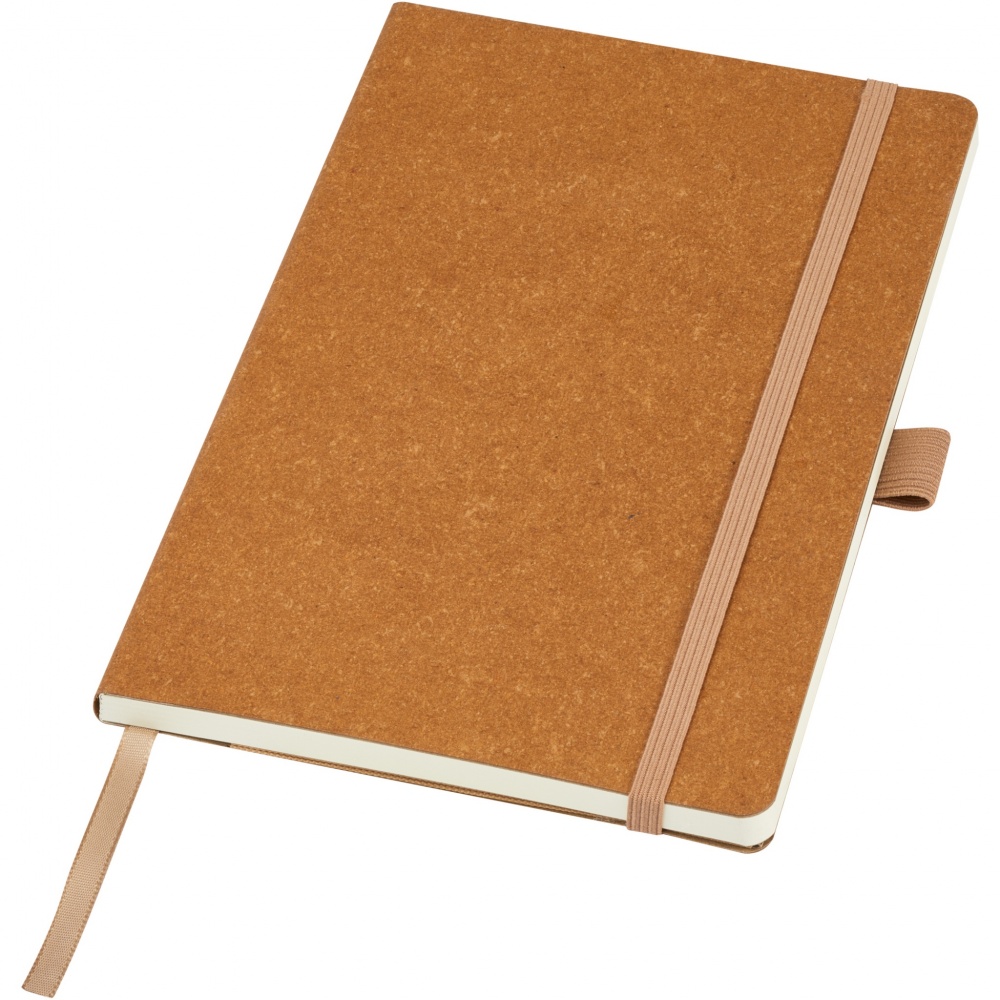Logotrade promotional item picture of: Kilau recycled leather notebook 