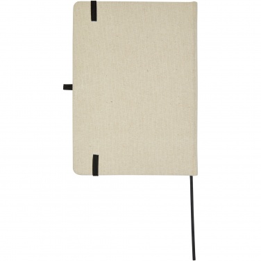 Logo trade promotional gifts image of: Tutico organic cotton hardcover notebook