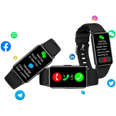 Logo trade promotional giveaways image of: Prixton AT806 multisport smartband with GPS