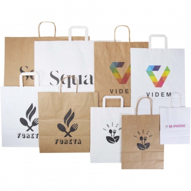 Logo trade promotional giveaways image of: Kraft paper bags sample box