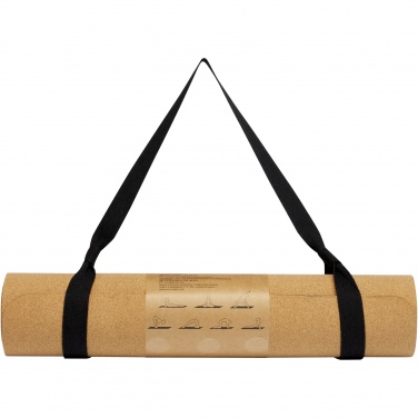 Logo trade promotional products image of: Trikona cork yoga mat