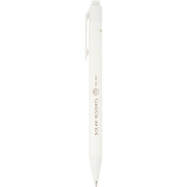 Logo trade advertising products image of: Chartik monochromatic recycled paper ballpoint pen with matte finish