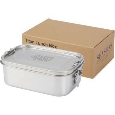Logo trade promotional merchandise image of: Titan recycled stainless steel lunch box