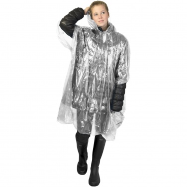 Logotrade promotional merchandise photo of: Mayan recycled plastic disposable rain poncho with storage pouch