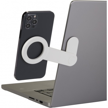 Logo trade promotional merchandise photo of: Hook recycled plastic desktop phone holder