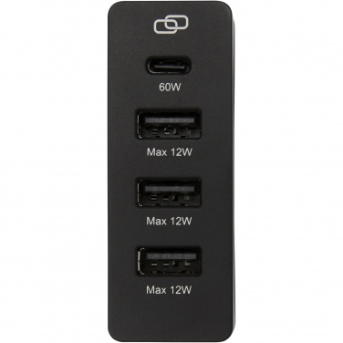 Logo trade promotional products image of: ADAPT 72W recycled plastic PD power station