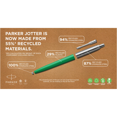 Logotrade promotional merchandise picture of: Parker Jotter Recycled ballpoint pen