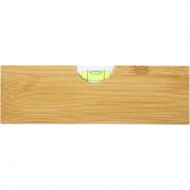 Logo trade promotional gifts image of: Flush bamboo spirit level with bottle opener