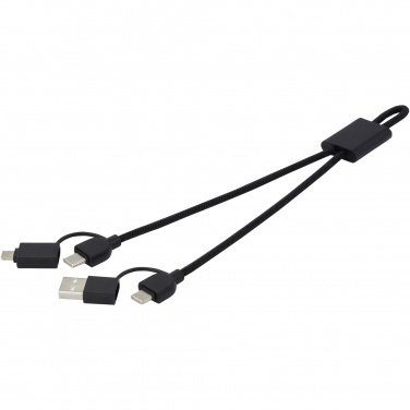 Logo trade advertising products picture of: Connect 6-in-1 RCS recycled aluminium 45W quick charge & data transfer cable