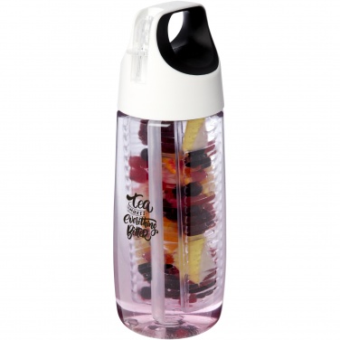 Logo trade promotional product photo of: HydroFruit 700 ml recycled plastic sport bottle with flip lid and infuser