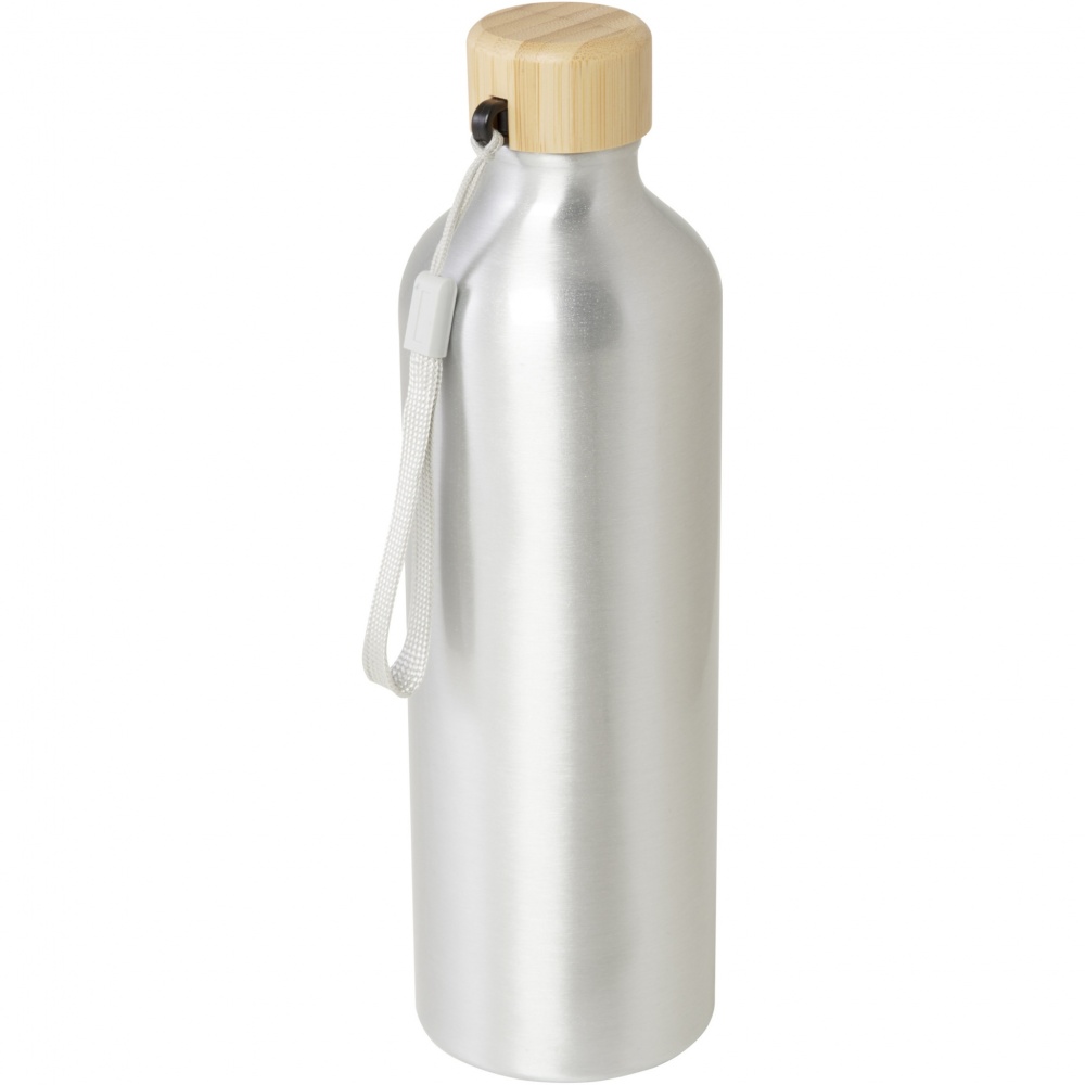 Logo trade promotional gifts image of: Malpeza 770 ml RCS certified recycled aluminium water bottle