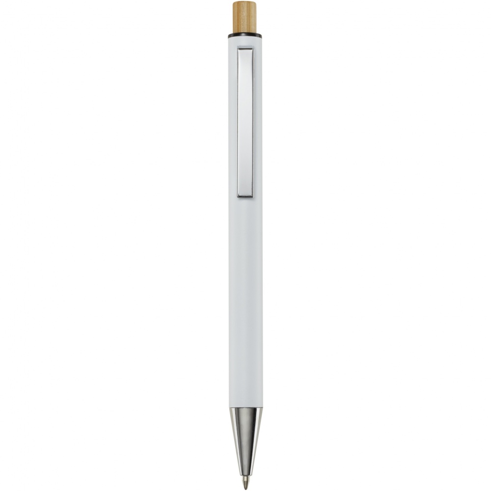 Logotrade business gift image of: Cyrus recycled aluminium ballpoint pen (blue ink)