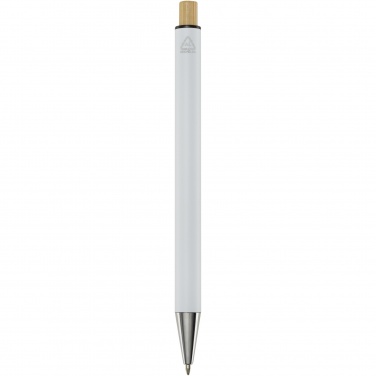 Logotrade promotional item image of: Cyrus recycled aluminium ballpoint pen (blue ink)