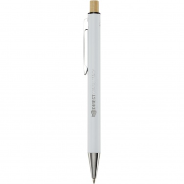 Logotrade promotional gift image of: Cyrus recycled aluminium ballpoint pen (blue ink)