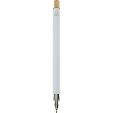 Logo trade business gift photo of: Cyrus recycled aluminium ballpoint pen (black ink)