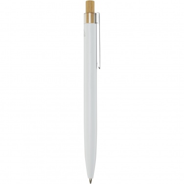 Logo trade promotional giveaways image of: Nooshin recycled aluminium ballpoint pen  (blue ink)
