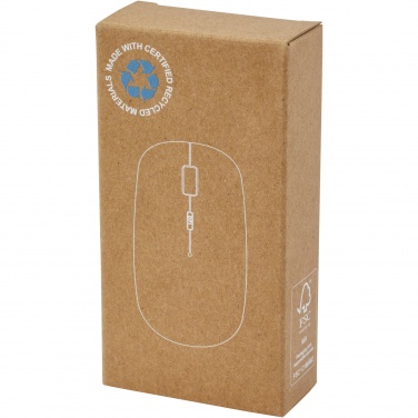 Logo trade business gift photo of: Menlo RCS recycled plastic wireless mouse 