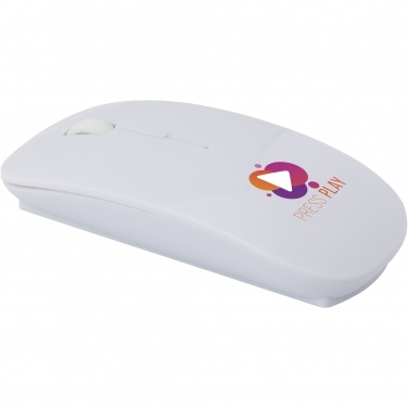 Logo trade promotional gifts image of: Menlo RCS recycled plastic wireless mouse 