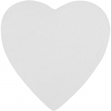 Logo trade promotional merchandise photo of: Sticky-Mate® heart-shaped recycled sticky notes