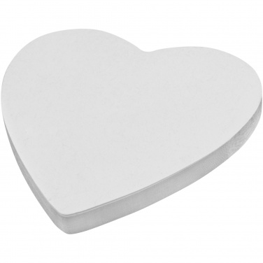 Logo trade advertising products image of: Sticky-Mate® heart-shaped recycled sticky notes