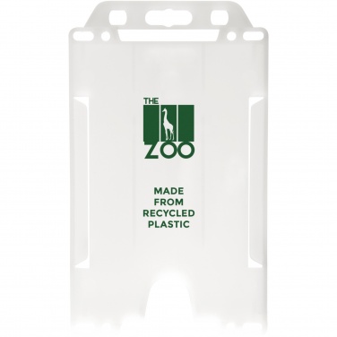Logotrade promotional item image of: Pierre recycled plastic card holder 