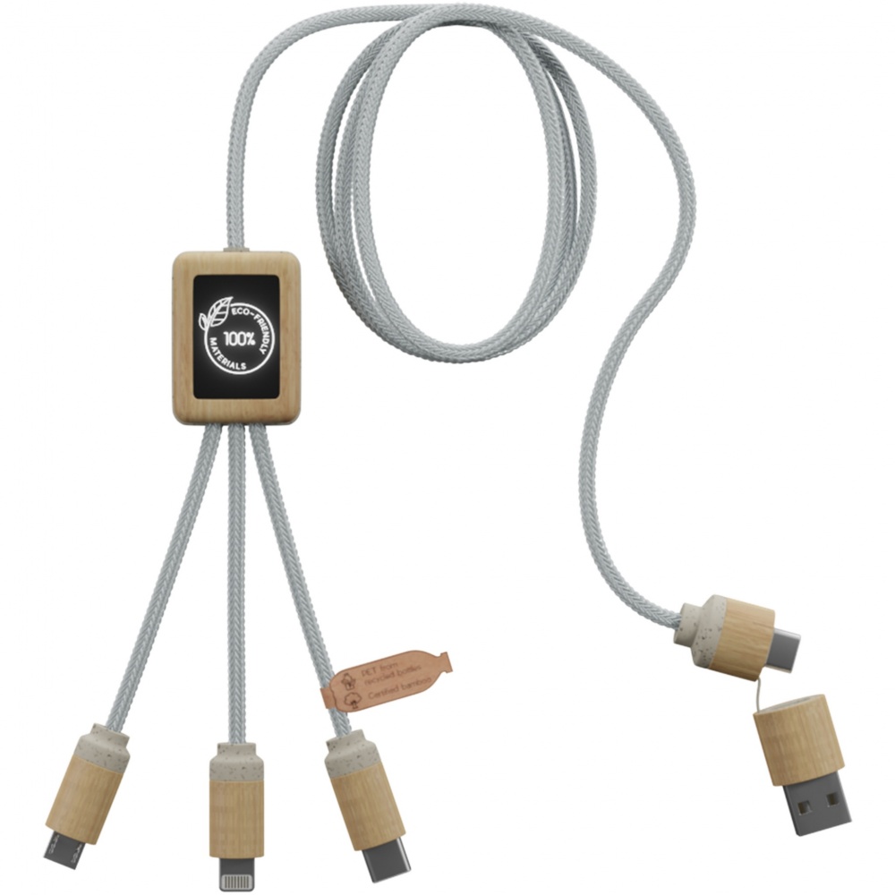 Logotrade promotional product image of: SCX.design C49 5-in-1 charging cable
