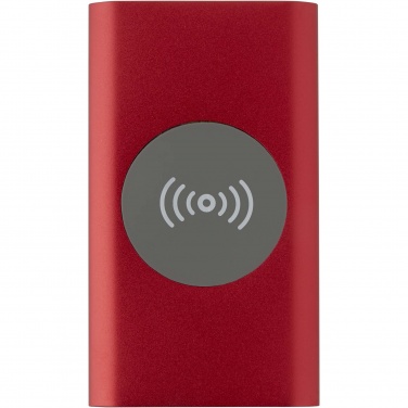 Logo trade promotional gifts picture of: Juice 4000 mAh Type-C recycled aluminium wireless power bank 