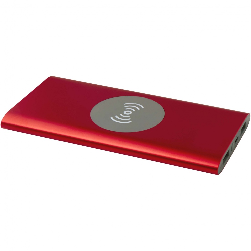 Logotrade promotional item picture of: Juice 8000 mAh Type-C recycled aluminium wireless power bank