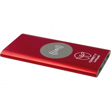Logotrade promotional gift picture of: Juice 8000 mAh Type-C recycled aluminium wireless power bank