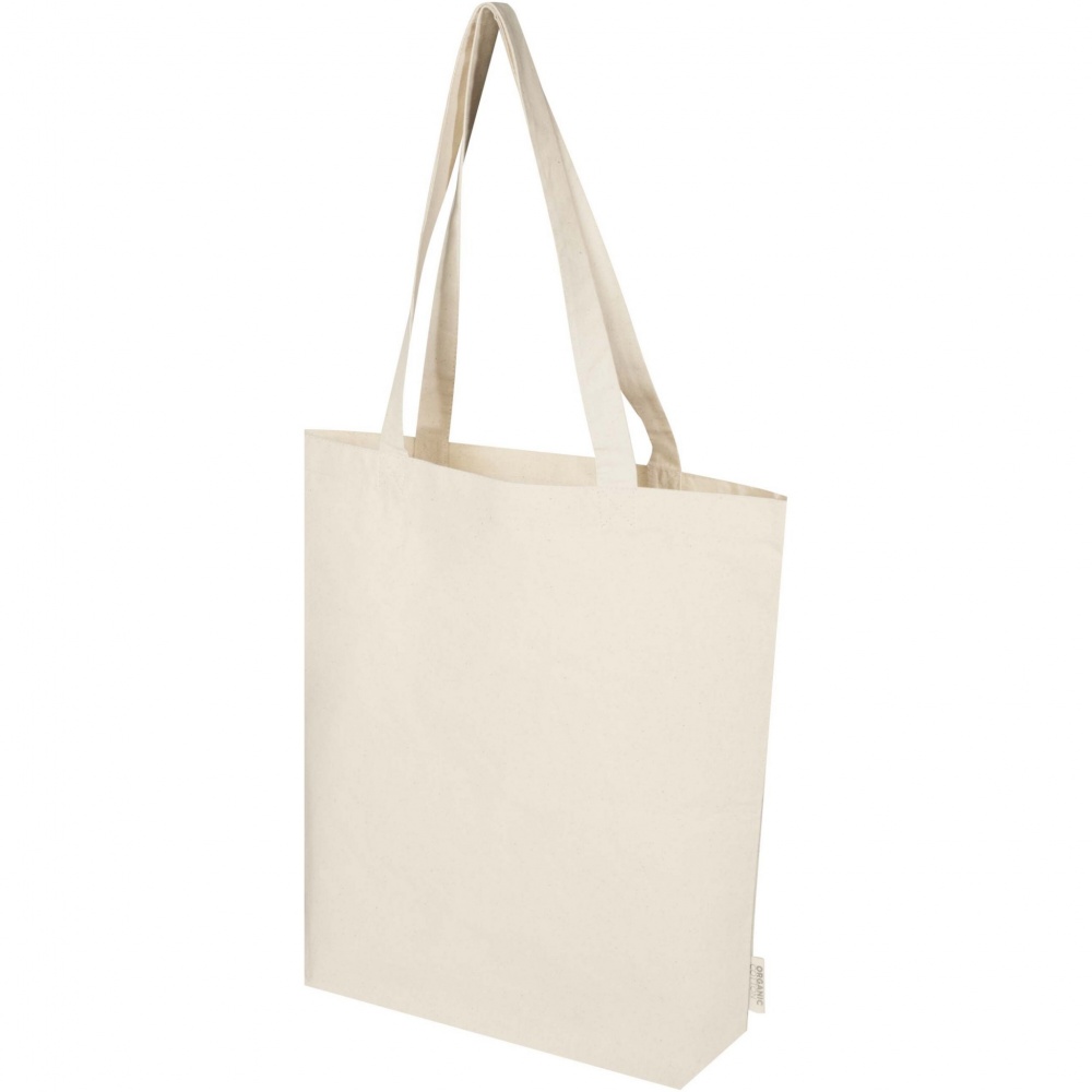 Logotrade promotional item picture of: Orissa 180 g/m² organic wide bottom tote bag 11L