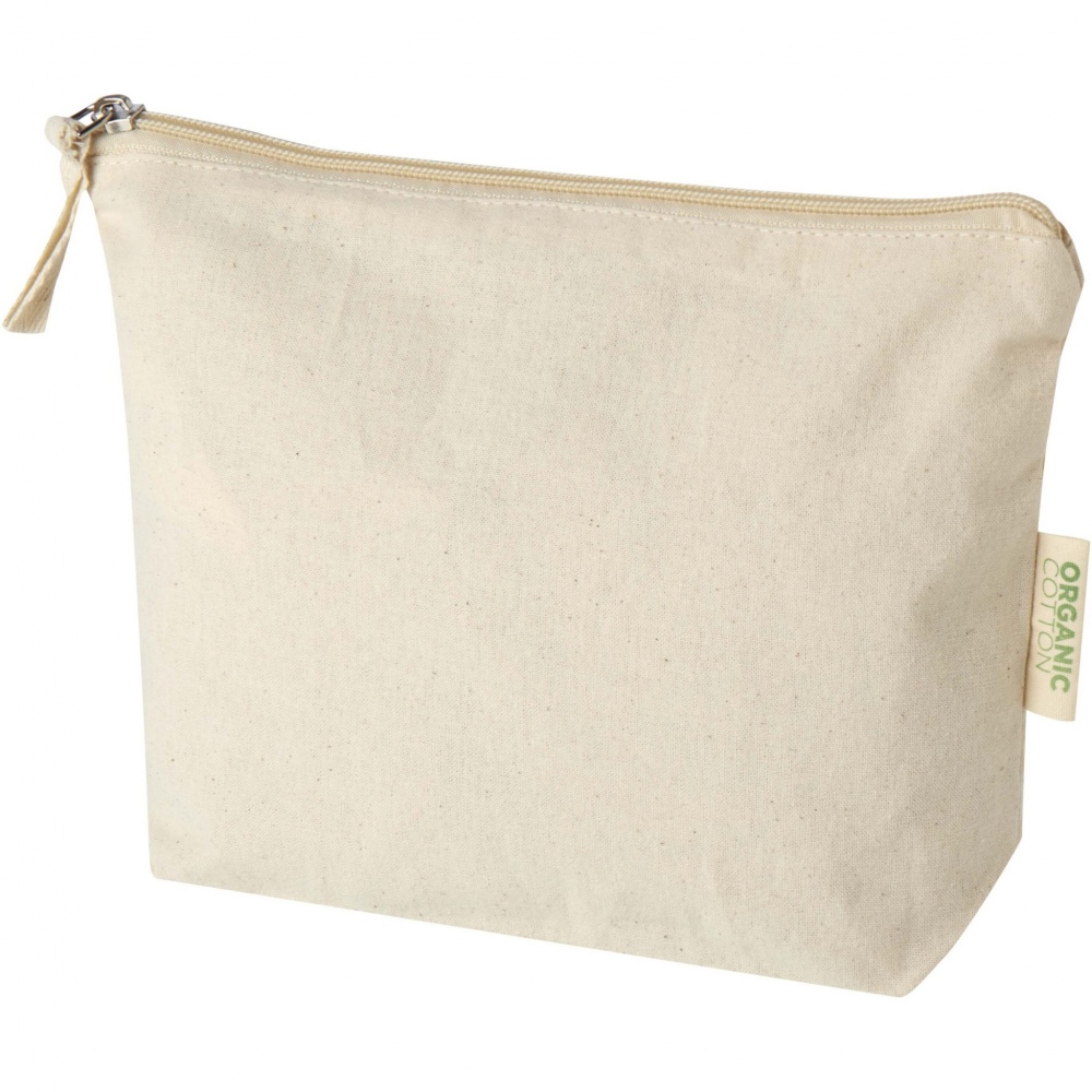 Logotrade promotional merchandise image of: Orissa 180 g/m² organic toiletry bag 1L