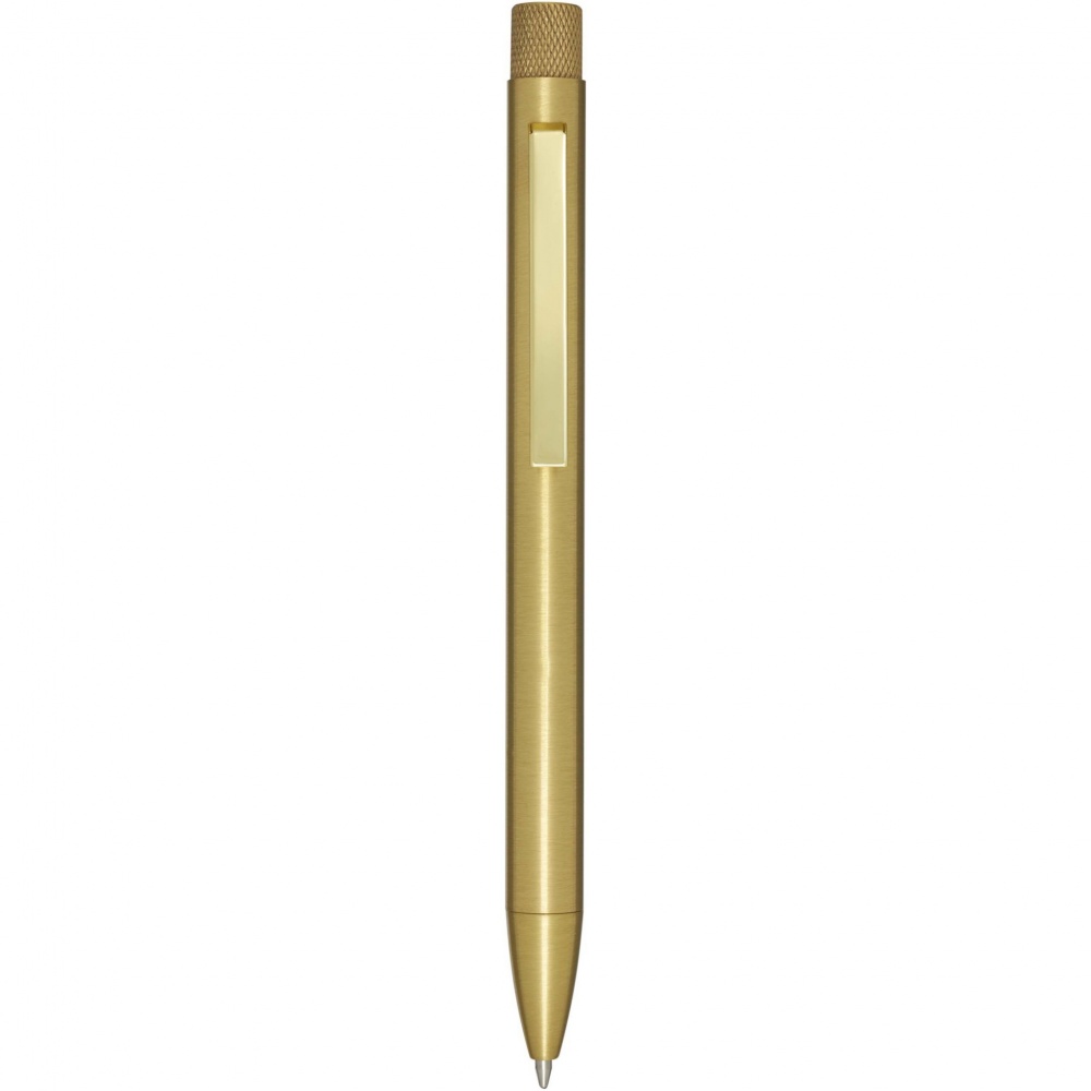 Logotrade advertising product picture of: Beatriz recycled brass ballpoint pen