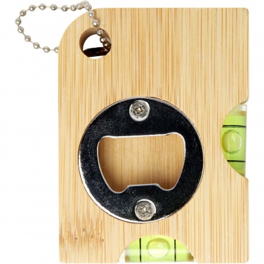 Logo trade advertising products image of: Levo bamboo bottle opener with level 