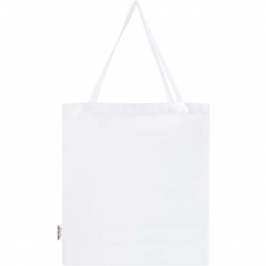 Logo trade business gift photo of: Madras 140 g/m² GRS recycled cotton gusset tote bag