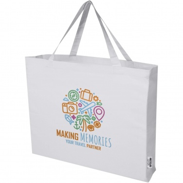Logo trade promotional merchandise photo of: Odessa 220 g/m² GRS recycled cotton large tote bag