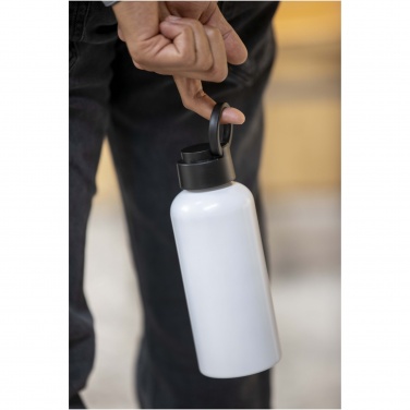 Logotrade promotional giveaway picture of: Trinity 600 ml RCS certified recycled aluminium water bottle with RPET lid