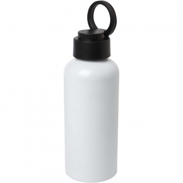 Logo trade corporate gifts picture of: Trinity 600 ml RCS certified recycled aluminium water bottle with RPET lid