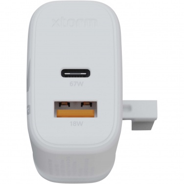 Logo trade promotional items picture of: Xtorm XEC067G GaN² Ultra 67W wall charger - UK plug