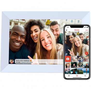 Logo trade promotional merchandise picture of: Prixton Prado 10" Frameo wifi digital photo frame