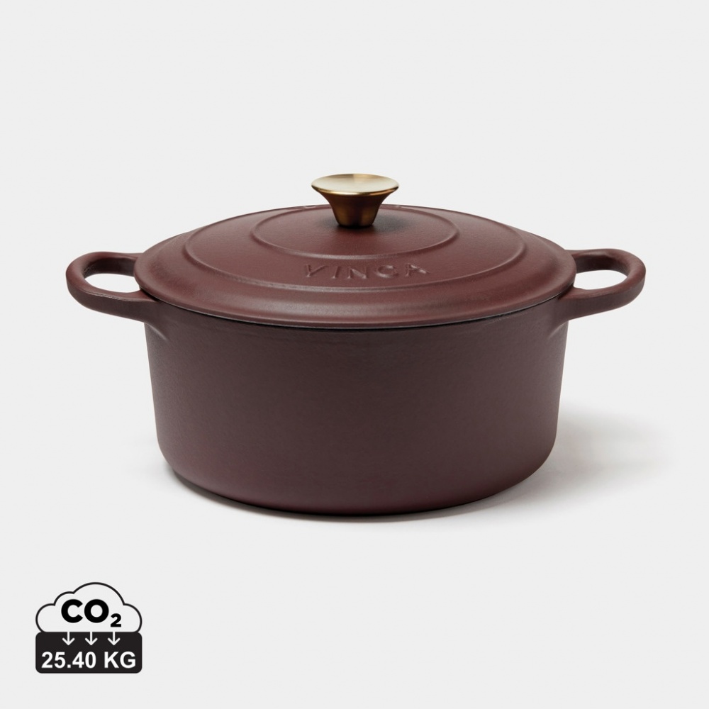 Logo trade promotional merchandise image of: VINGA Monte enameled cast iron pot 5.5L