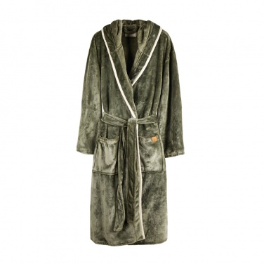 Logo trade corporate gift photo of: VINGA Louis luxury plush RPET robe size L-XL