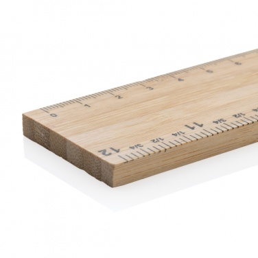 Logo trade advertising products image of: Timberson extra thick 30cm double sided bamboo ruler