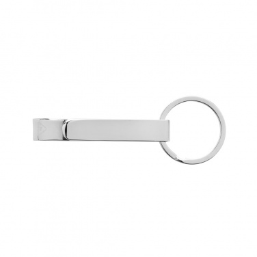 Logo trade promotional product photo of: RCS recycled zinc alloy bottle opener keychain