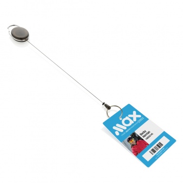 Logo trade promotional gifts image of: RCS recycled ABS roller clip keychain