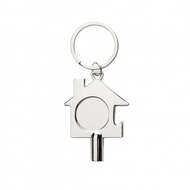Logotrade corporate gift image of: RCS recycled zinc alloy 3 in 1 keychain